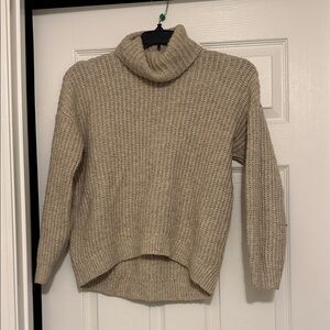 Old Navy Taupe Cowl Neck Sweater